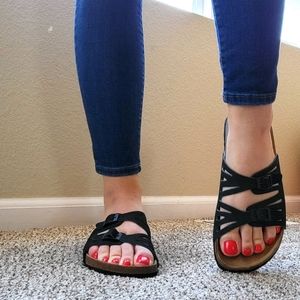 BIRKENSTOCK Betula Sandals in dark navy